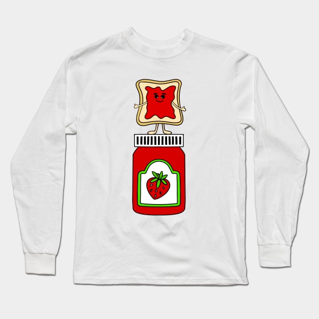 STRAWBERRY Jam Lover Long Sleeve T-Shirt by SartorisArt1